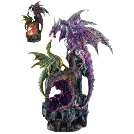 Statueta cu led Dragoni 33cm